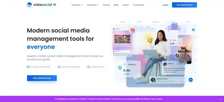 Vistasocial AI Tools for Social Media Review : Pro Or Cons 2023 New Updated