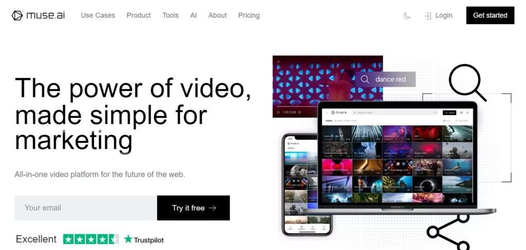 muse.ai  (Best AI Video Editing Tools)