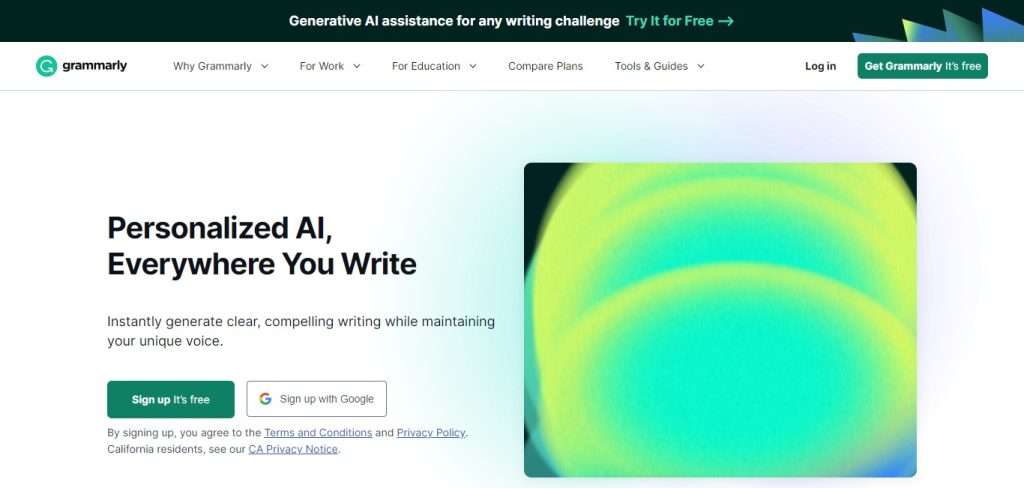 Grammarly (Best Ai Education Tools )