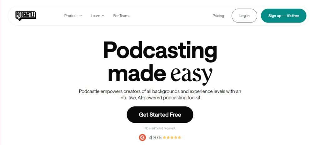 Podcastle  (Best Ai affiliates Program)