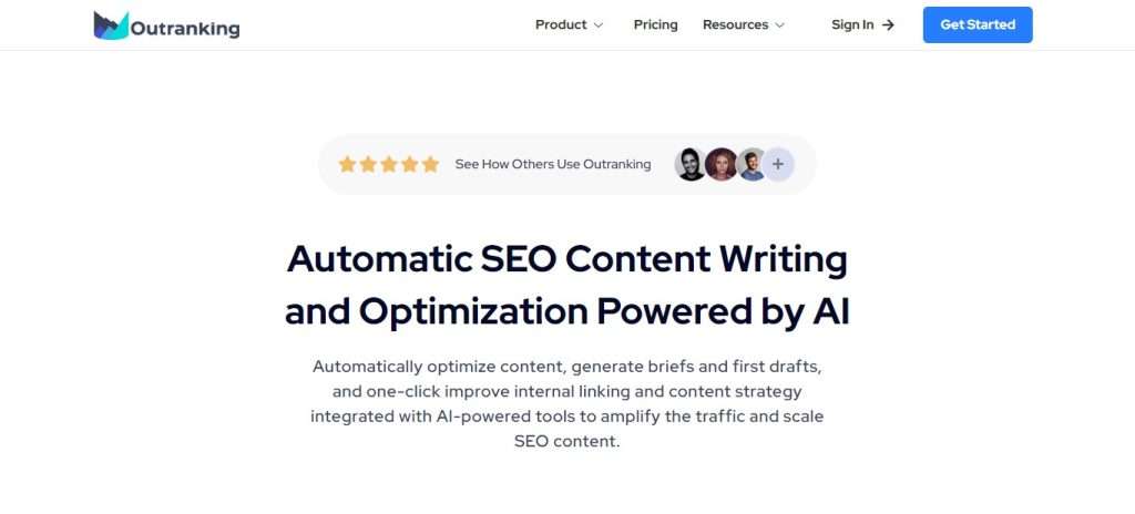 Outranking (Best AI Writing Tools & Apps)