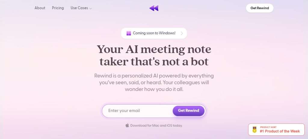  Rewind (Best AI Writing Tools & Apps)