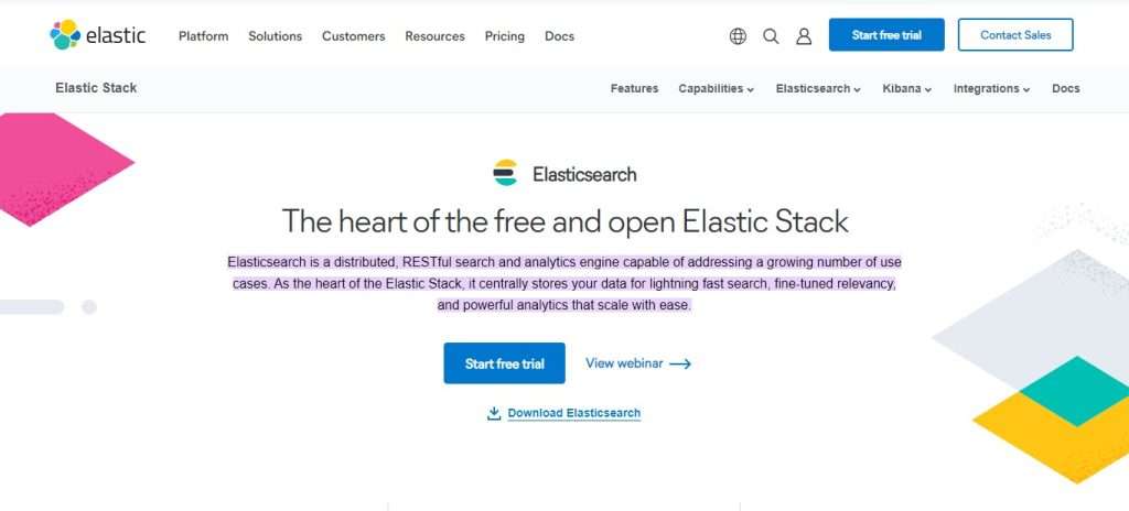 ELASTISEARCH (Best AI Tools for Data Analysts)