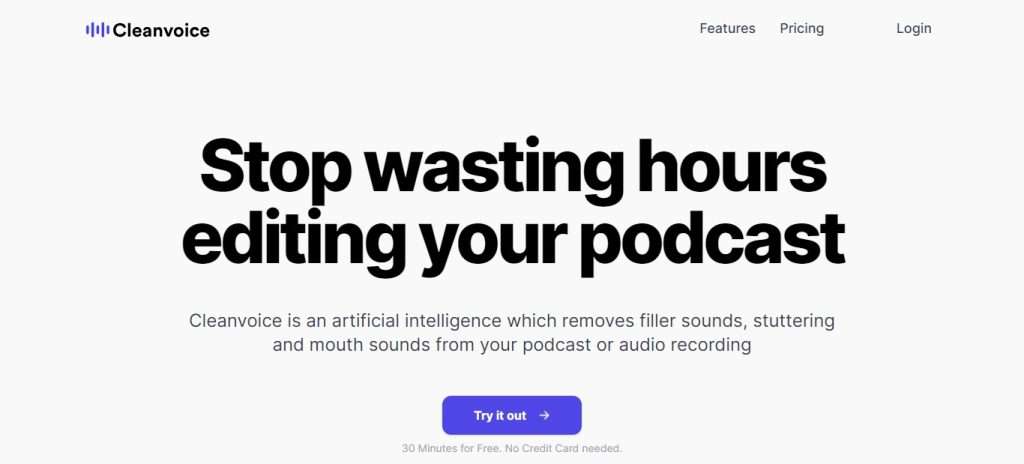 Cleanvoice (Best AI Podcasting Tools)
