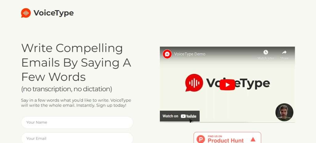  VoiceType (Best AI Email Tools)