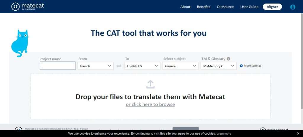 MateCat (Best AI Translation Tools)