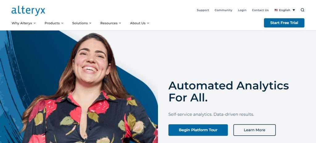 Alteryx (Best AI Tools for Data Analysts)