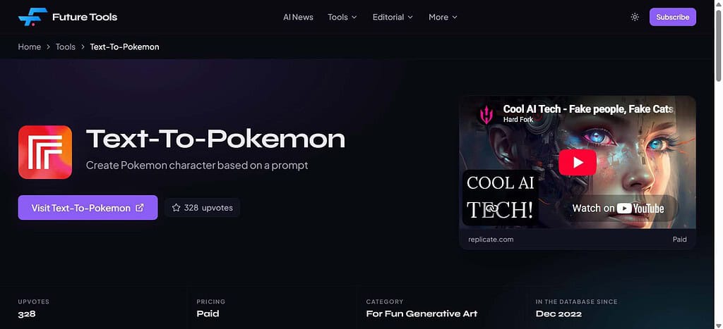 Text to Pokemon Generator