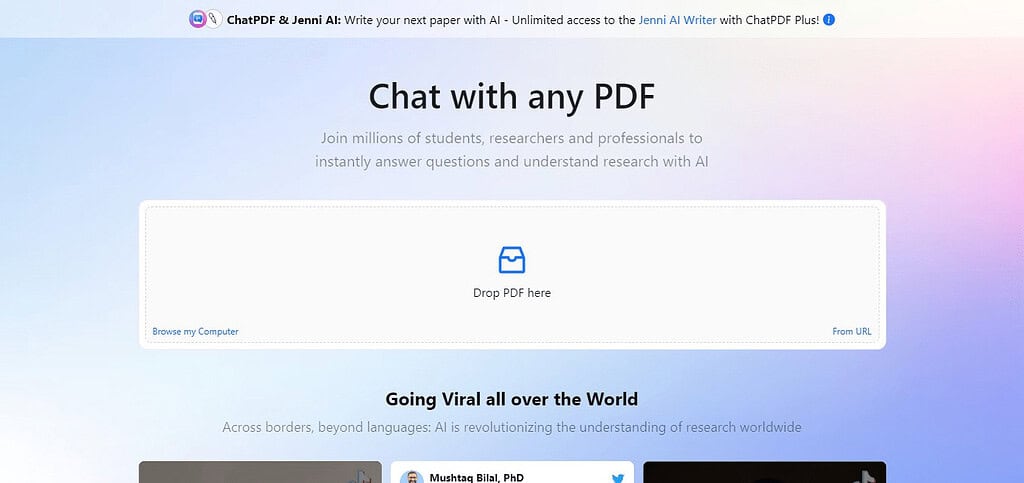 ChatPDF (Best Chat Gpt Alternatives)