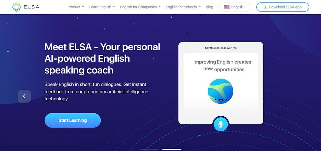 ELSA Speak (Best Chat Gpt Alternatives)