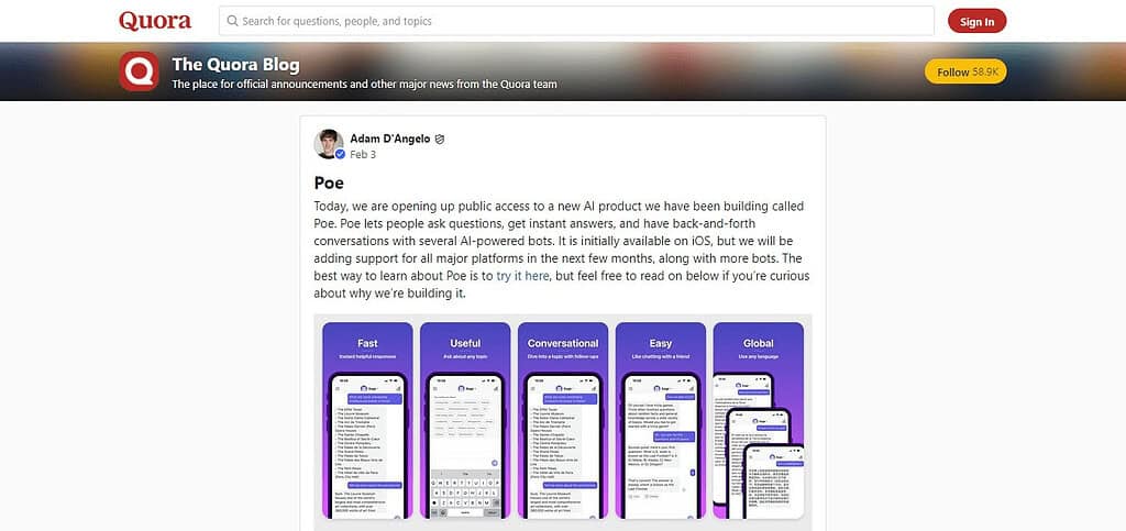 Quora Poe