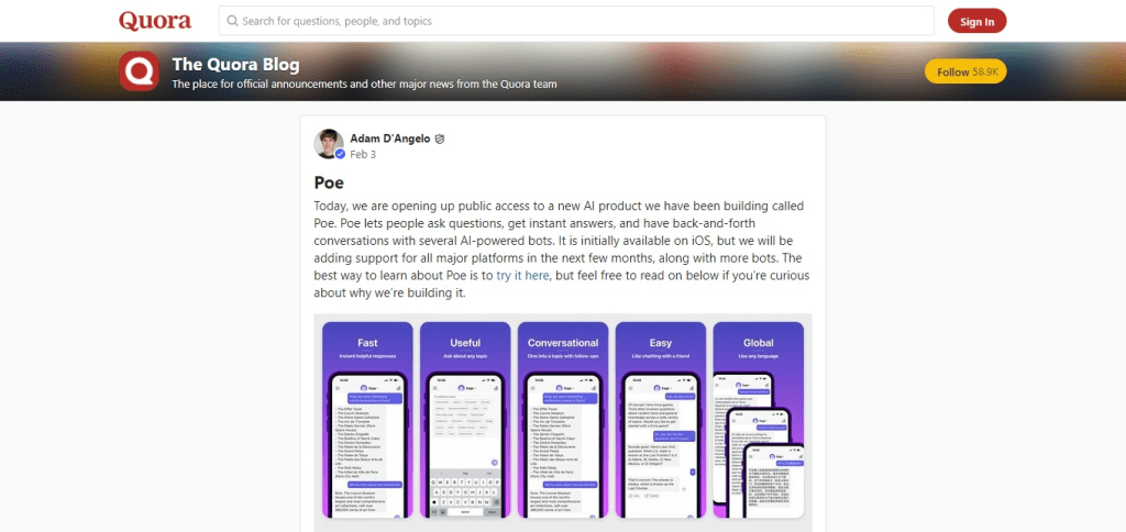Quora Poe