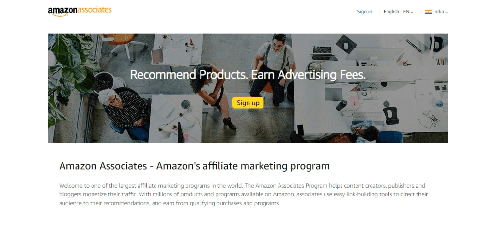 Amazon Associates (Best Ai Affiliates Programs)