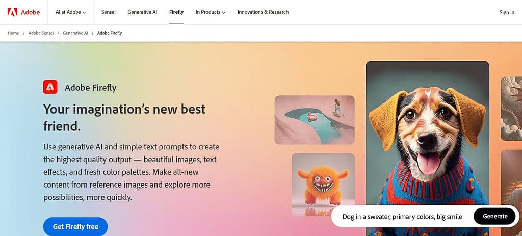 Adobe Firefly (Best Ai Art Generators )