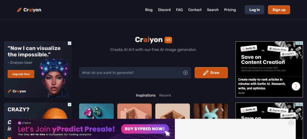 Craiyon (Best Ai Art Generators )
