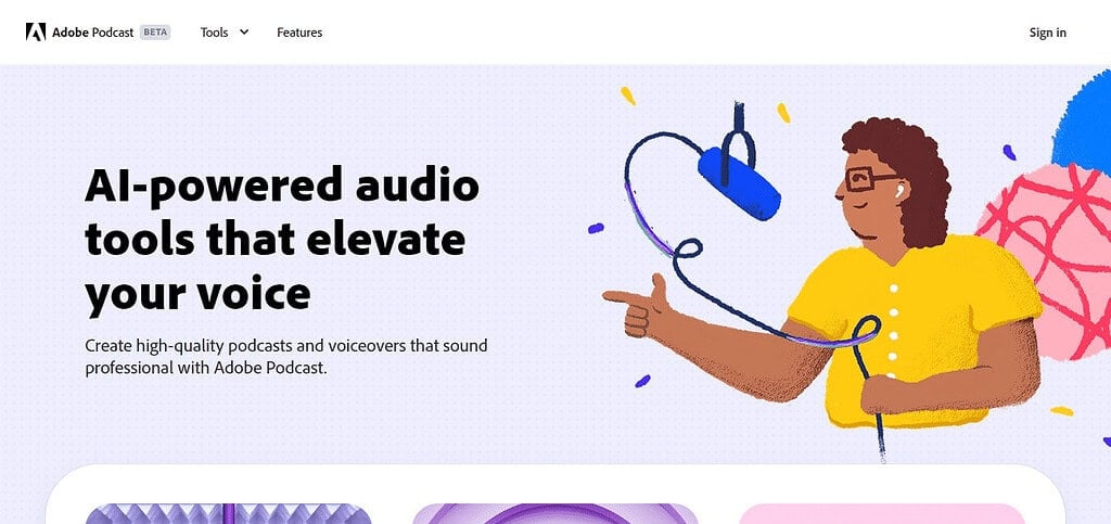 Adobe Podcast (Best Ai Podcast Generators)