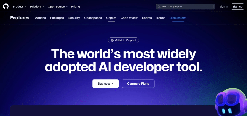 GitHub Copilot (Best Chat Gpt Alternatives)
