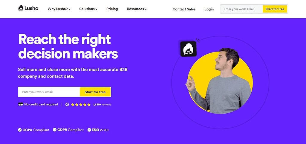 Lusha (Best Ai Chrome Plugin)