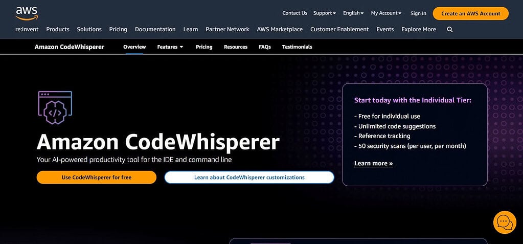 Amazon CodeWhisperer (Best Ai Tools In India)