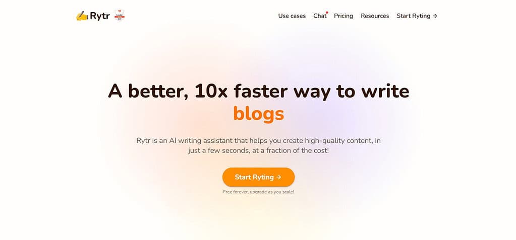 Rytr (Best Ai Tools In India)