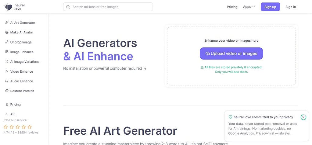 Neural.love (Best Ai Tools In USA)