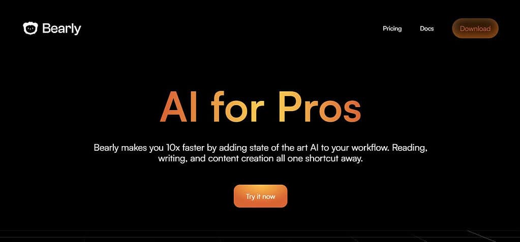 Bearly (Best Ai Tools In USA)