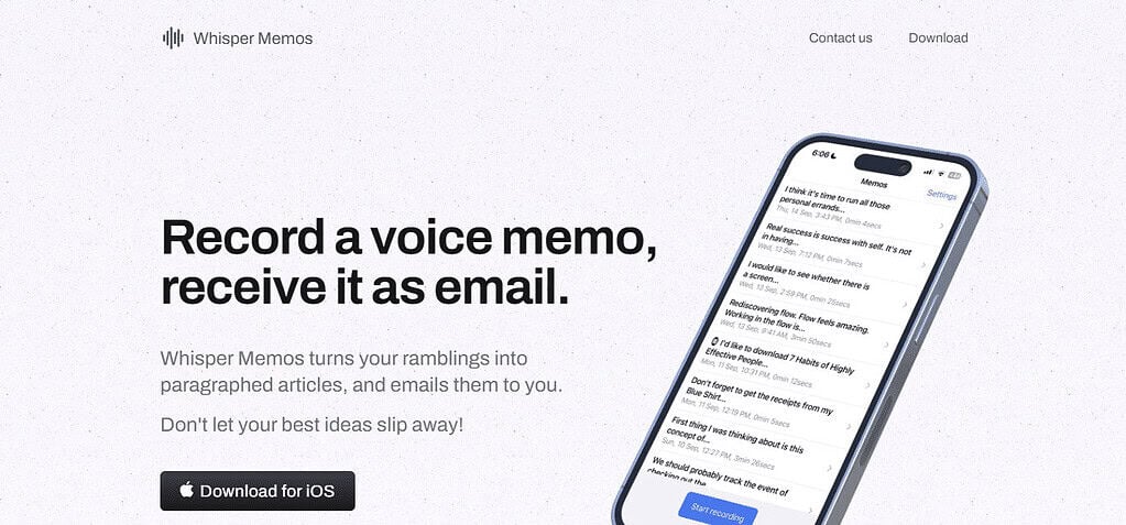 Whisper Memos