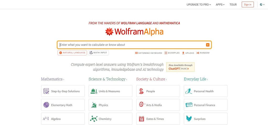 WolframAlpha