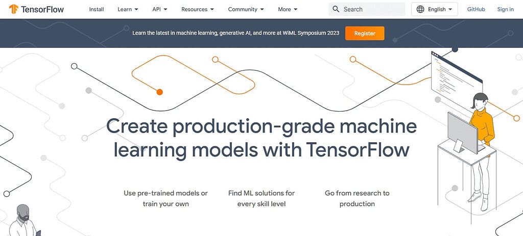 TensorFlow (Best Ai-driven Machine Learning Platforms)