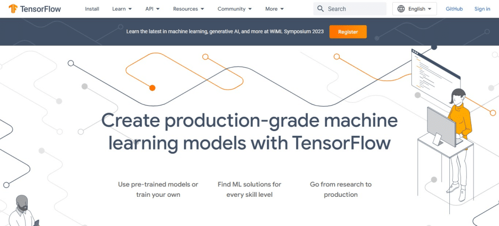 TensorFlow (Best Ai-driven Machine Learning Platforms)