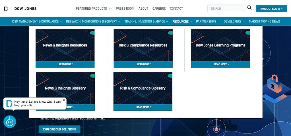 Dow Jones Risk & Compliance (Best Anti Money Laundering Software)
