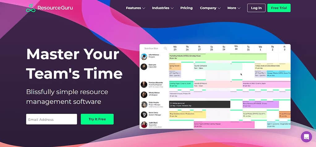 Resource Guru (Best Professional Services Automation Software)