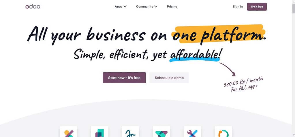 Odoo (Best Professional Services Automation Software)