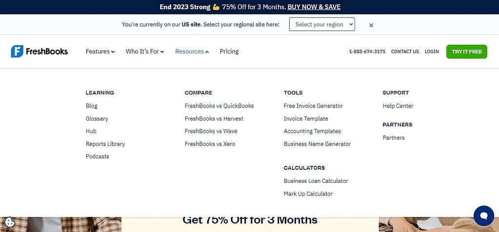 FreshBooks (Best Professional Services Automation Software)