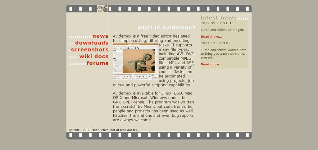 Avidemux (Best Ai Video Editing Tools In India)