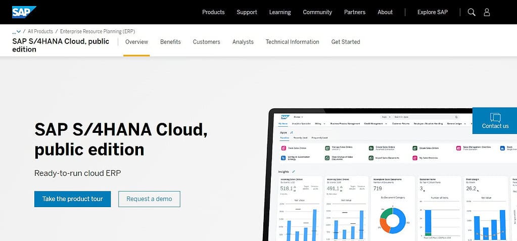 SAP S/4HANA Cloud (Best Professional Services Automation Software)