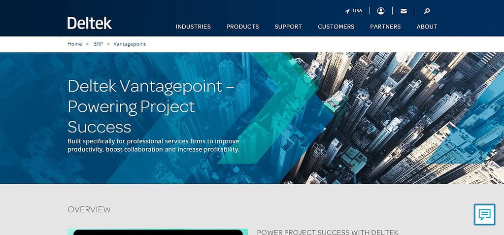 Deltek Vantagepoint (Best Professional Services Automation Software)