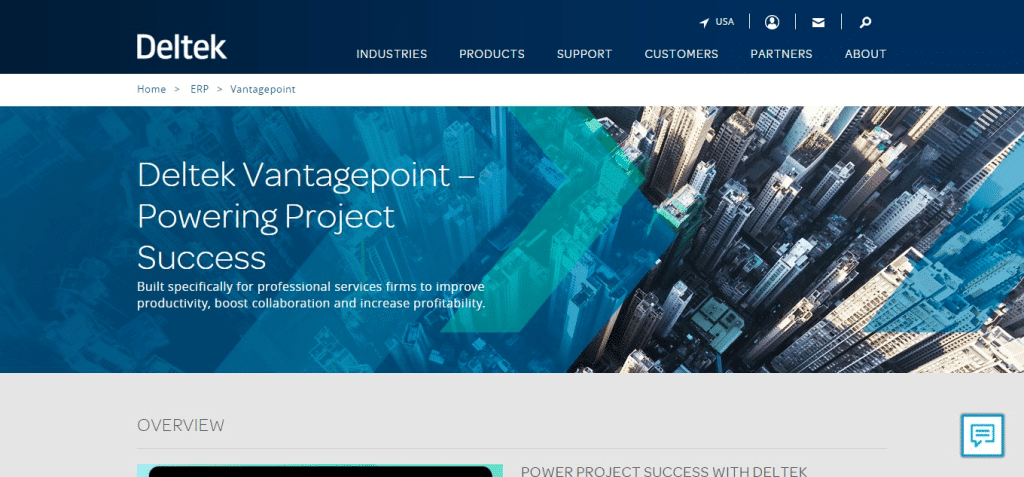 Deltek Vantagepoint (Best Professional Services Automation Software)