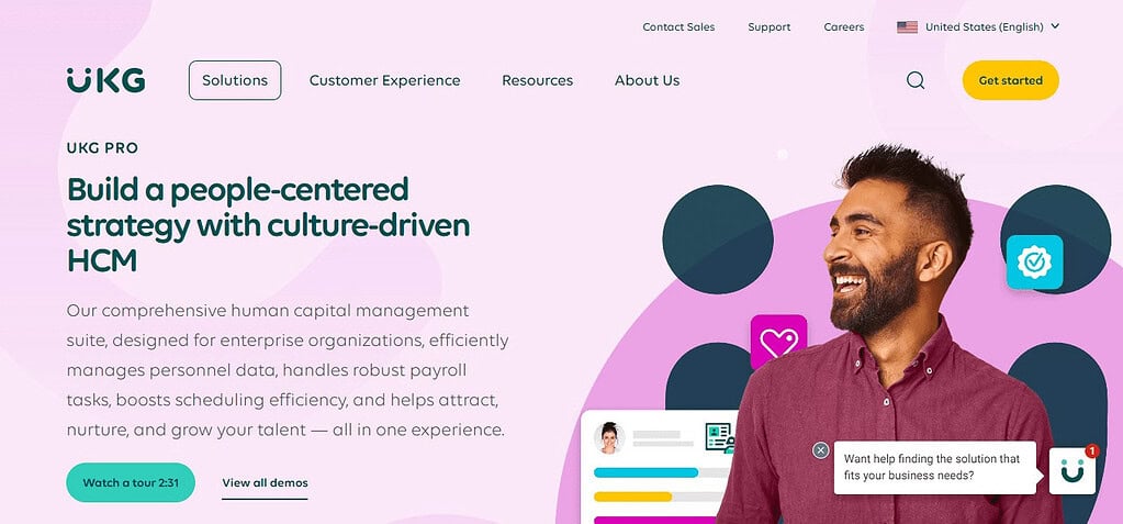 UKG Pro (Best Core HR Software)