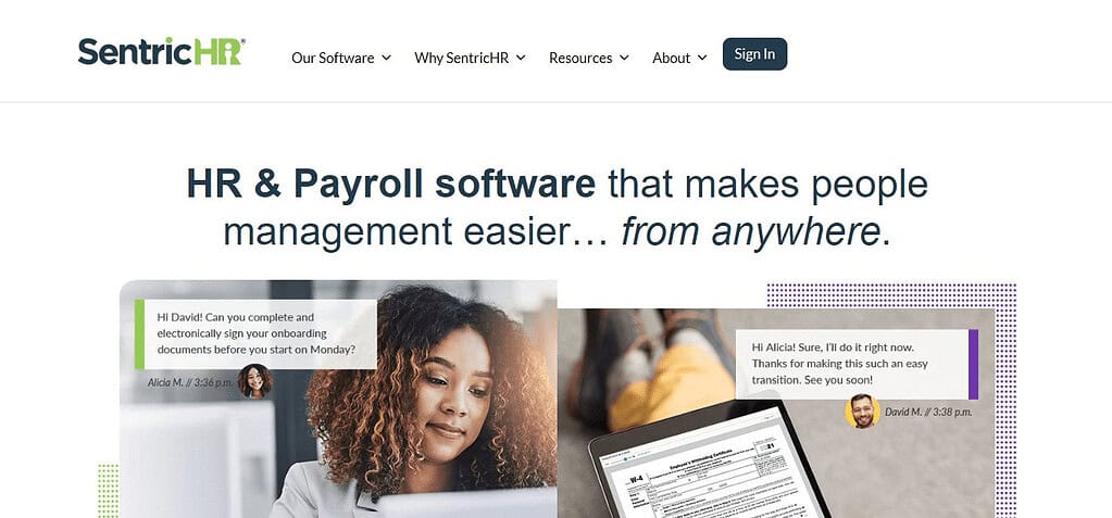 SentricHR (Best Core HR Software)