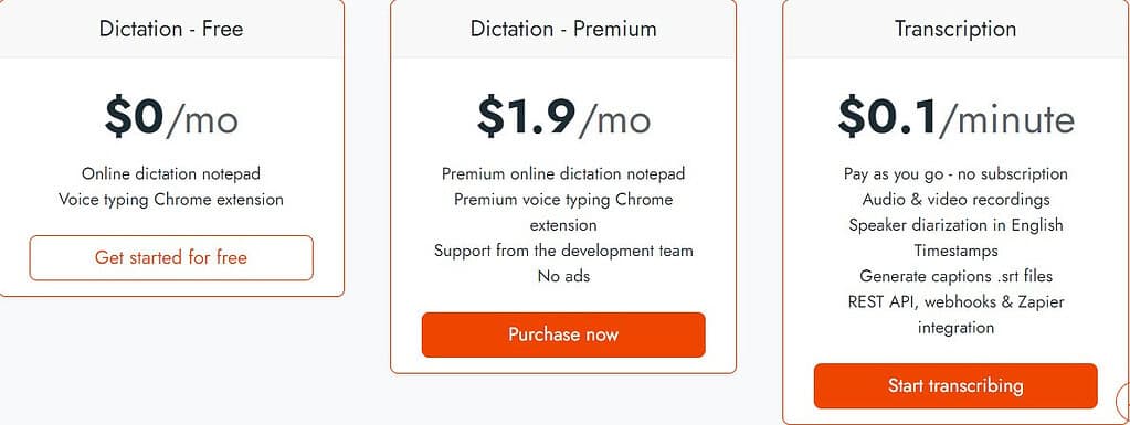 Speechnotes Ai Price & Information