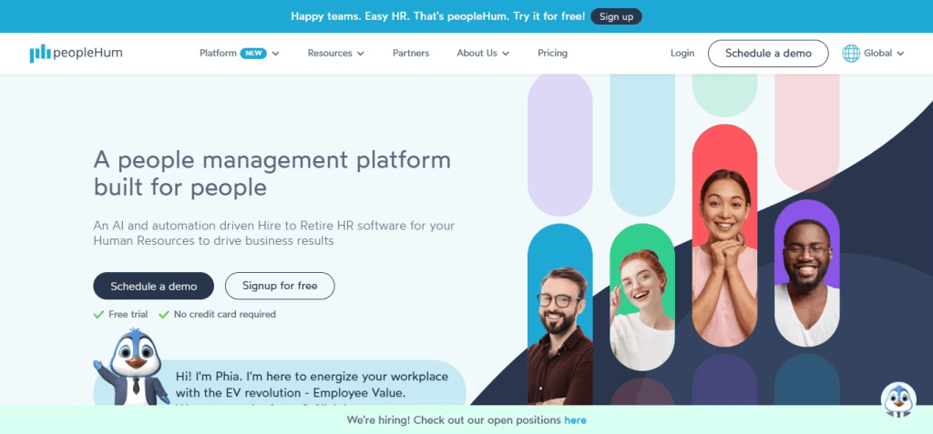 peopleHum (Best Core HR Software)