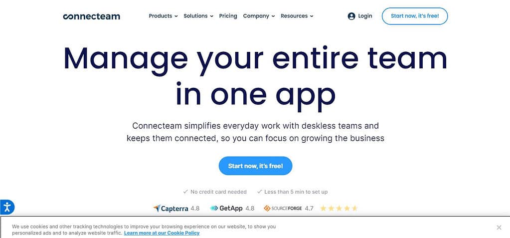 Connecteam (Best Core HR Software)