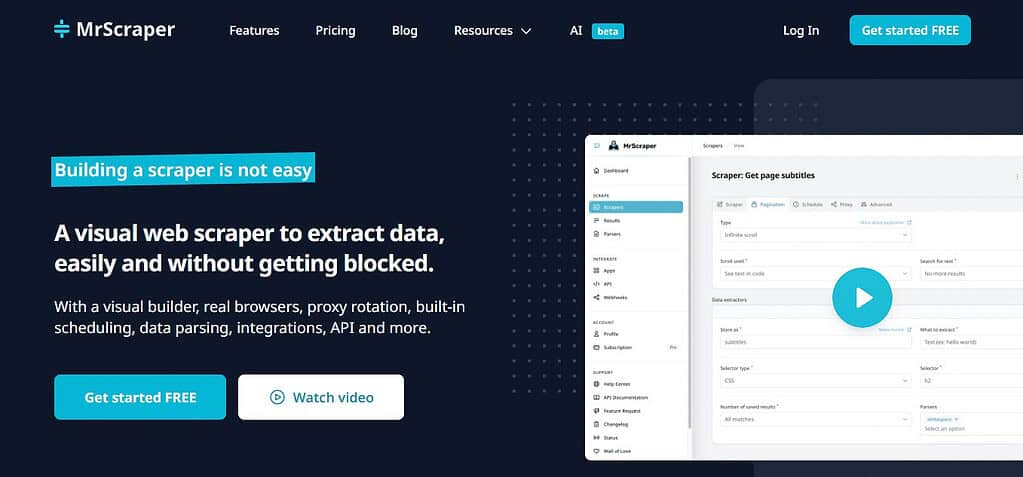 MRScraper (Best Ai Tools For Developers)