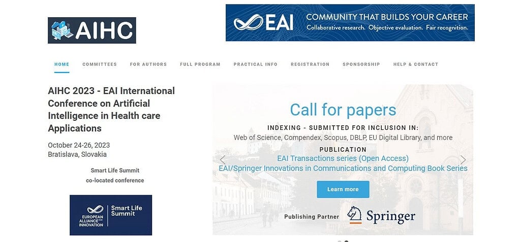 EAI International Conference in Health Care