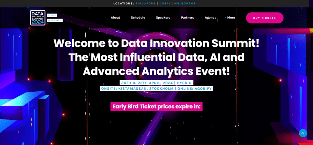Data Innovation Summit (Best Ai Conferences)