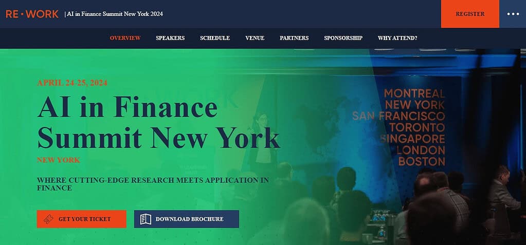 AI in Finance Summit (Best Ai Conferences)