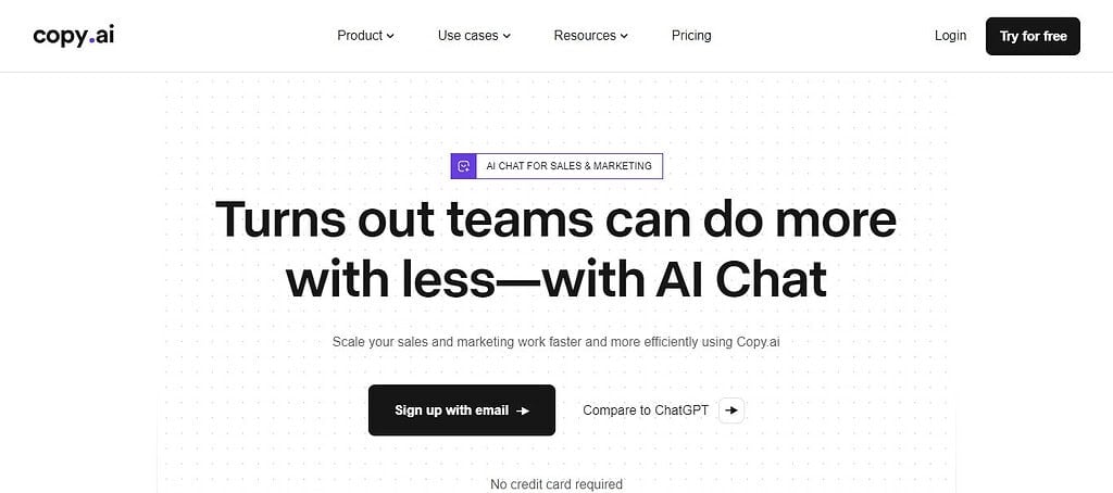 Chat by Copy.ai (Best AI Chatbots)