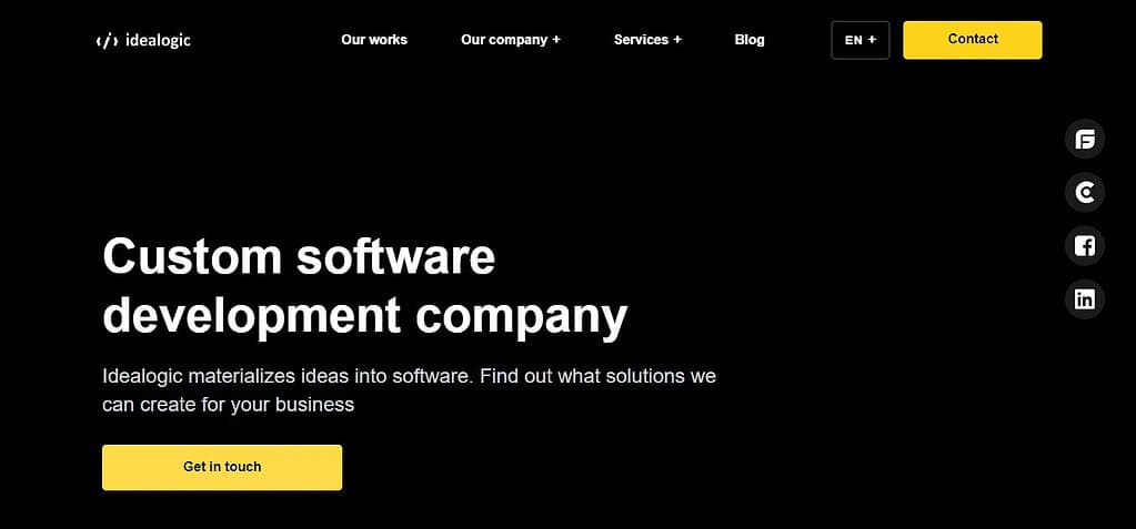 Idealogic (Best Blockchain Software)