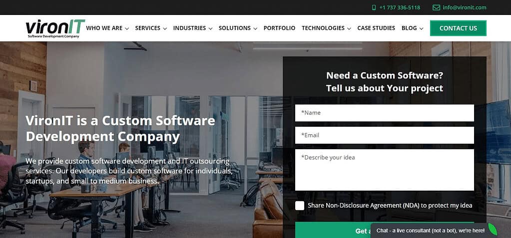 VironIT (Best Blockchain Software)